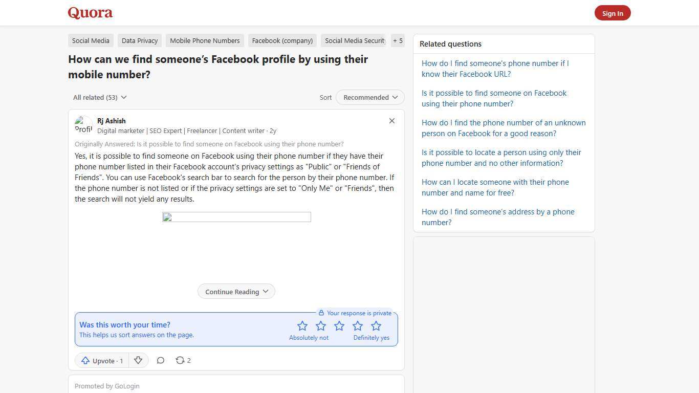 How can we find someone’s Facebook profile by using their mobile number? - Quora